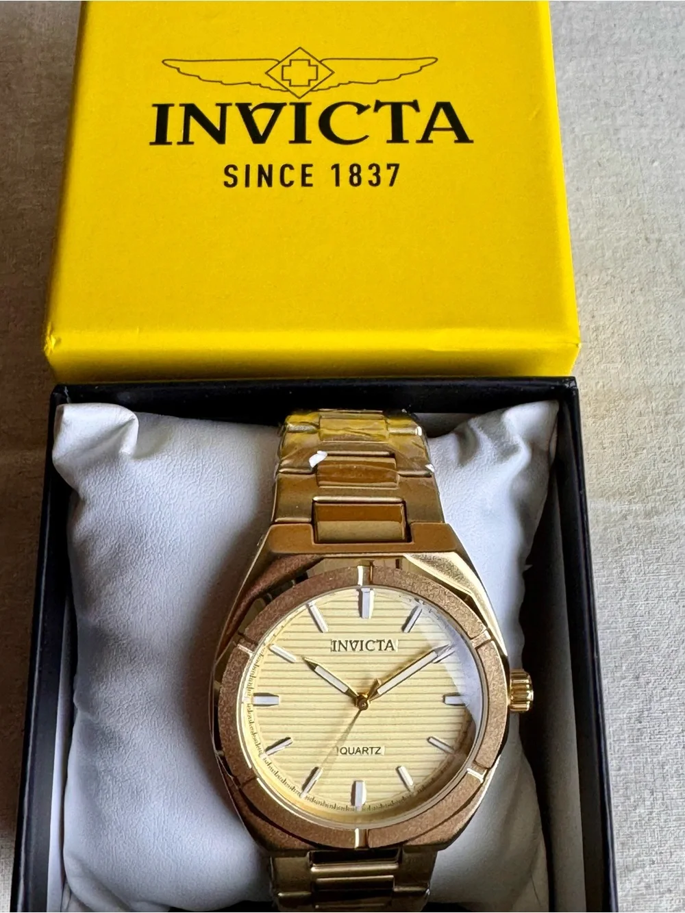 Invicta Celestial Polaris Gold-tone 42mm Quartz Watch 69207 NWT